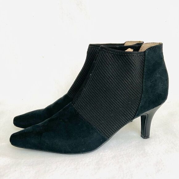 Life Stride Simply Comfort Black Heel Ankle Boot 9.5 - Picture 4 of 12